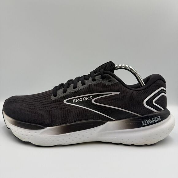 Brooks Glycerin 21 Men\'s Size 10.5 Black White Athletic Running Shoes‎ Sneakers